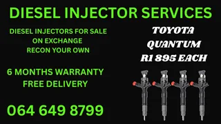 Toyota Quantum Diesel Injectors For Sale On Exchange With Warranty