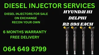 Hyundai H1 Delphi Diesel Injectors For Sale Or Recon Your Own With Warranty