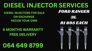 Ford Ranger 3l Diesel Injectors With Washers For Sale On Exchange Or Recon Your Own