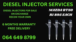 Mazda Bt50 Diesel Injectors With Washer For Sale On Exchange Or Recon Your Own Warranty Included