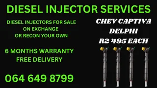 Chev Captiva Delphi Diesel Injectors With Washers For Sale Or Recon Your Own