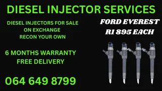 Ford Everest Diesel Injectors For Sale On Exchange Or Recon Your Own 6 Months Warranty Included