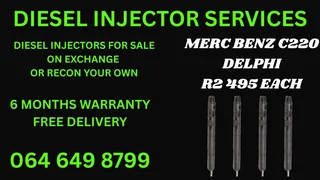 Merc Benz C220 Delphi Diesel Injectors For Sale Or Recon Your Own