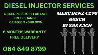 Merc Benz C270 Bosch Diesel Injectors For Sale Or Recon Your Own Copper Washers And Warranty Incl