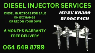Isuzu Kb300 Diesel Injectors With Washers For Sale Or Recon Your Own Warranty Included