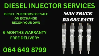 Man Truck Diesel Injectors For Sale On Exchange Washers Included
