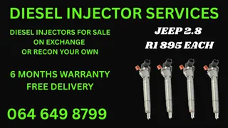 Jeep 2.8 Diesel Injectors For Sale On Exchange Washers And Warranty Included
