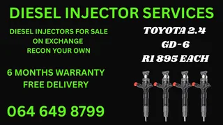 Toyota 2.4 Gd-6 Diesel Injectors For Sale Or Recon Your Own
