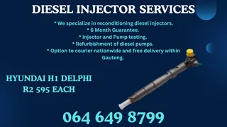 Hyundai H1 Delphi Diesel Injectors For Sale Or Recon Your Own Warranty Included