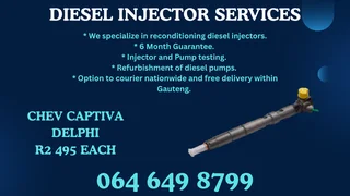 Chev Captiva Delphi Diesel Injectors With Washers For Sale Or Recon Your Own