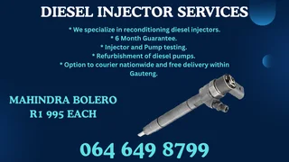 We Can Recon Your Mahindra Bolero Diesel Injectors