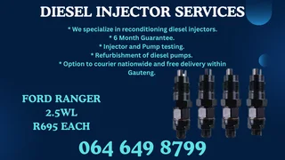Ford Ranger 2.5wl Diesel Injectors For Sale On Exchange 6 Months Warranty Included