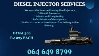 We Can Recon Your Dyna 300 Diesel Injectors 6 Months Warranty Included