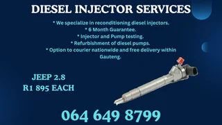 Jeep 2.8 Diesel Injectors For Sale On Exchange Or Recon Your Own With Washers