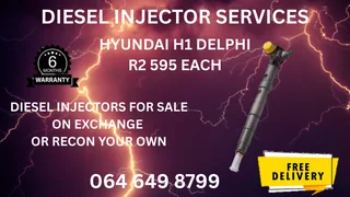 Hyundai H1 Delphi Diesel Injectors For Sale Or Recon Your Own Warranty Included