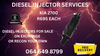 Kia 2700 Diesel Injectors With Washer For Sale On Exchange Warranty Included