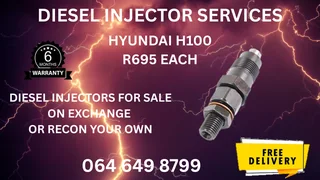 Hyundai H100 Diesel Injectors For Sale On Exchange Or Recon Your Own 6 Months Warranty Included