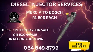 Merc Vito Bosch Diesel Injectors For Sale On Exchange Copper Washers And Warranty Included