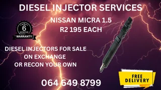 Nissan Micra 1.5 Diesel Injectors With Washers For Sale On Exchange Or Recon Your Own