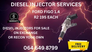Ford Figo 1.4 Diesel Injectors With Washers For Sale Or Recon Your Own
