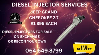 Jeep Grand Cherokee 2.7 Diesel Injectors For Sale On Exchange Or Recon Your Own With Warranty