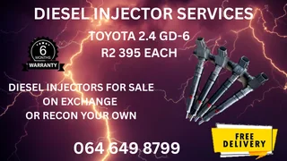 Toyota 2.4 Gd-6 Diesel Injectors For Sale With Copper Washers