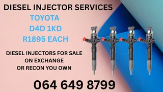 Toyota D4d 1kd Diesel Injectors For Sale On Exchange Or Recon Your Own Washers Included