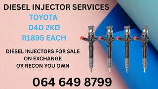 Toyota D4d 2kd Diesel Injectors For Sale On Exchange Or Recon Your Own Warranty Included