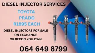 Toyota Prado Diesel Injectors For Sale On Exchange Washers Included