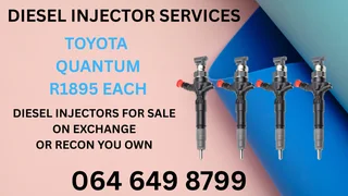 Toyota Quantum Diesel Injectors For Sale On Exchange Warranty Included