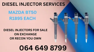 Mazda Bt50 Diesel Injectors With Washers For Sale On Exchange Or Recon Your Own Warranty Included