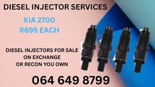 Kia 2700 Diesel Injectors With Washers Kits For Sale On Exchange Warranty Included
