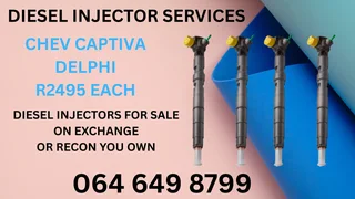 Chev Captiva Delphi Diesel Injectors With Washers For Sale Or Recon Your Own