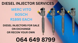 Merc Vito Bosch Diesel Injectors For Sale On Exchange Or Recon Your Own 6 Months Warranty Included