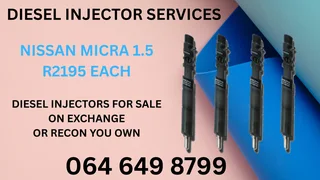 Nissan Micra 1.5 Diesel Injectors For Sale Or Recon Your Own