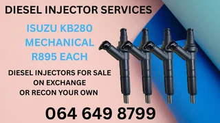 Isuzu Kb280 Mechanical Diesel Injectors With Copper Washers For Sale On Exchange Warranty Included