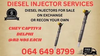 Chev Captiva Delphi Diesel Injectors For Sale Or Recon Your Own With Washers