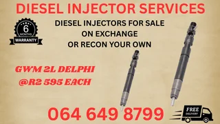 Gwm 2l Delphi Diesel Injectors With Washers For Sale On Exchange