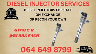 Gwm 2.8 Diesel Injectors With Washers For Sale Or Recon Your Own