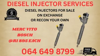 We Can Recon Your Merc Vito Bosch Diesel Injectors Washers And Warranty Included