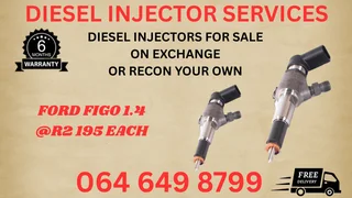 Ford Figo 1.4 Diesel Injectors For Sale On Exchange Or Recon Your Own Copper Washers Included
