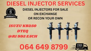 Isuzu Kb250 Dteq Diesel Injectors For Sale On Exchange Or Recon Your Own Copper Washers And Warranty