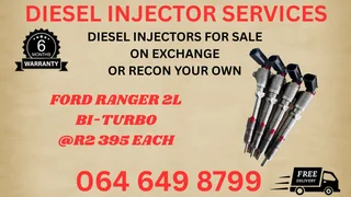 Ford Ranger 2l Bi-turbo Diesel Injectors For Sale On Exchange Copper Washers Included