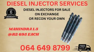Mahindra 1.5 Diesel Injectors For Sale On Exchange 6 Months Warranty Included
