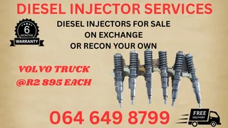 Volvo Truck Diesel Injectors For Sale On Exchange Copper Washers And Warranty Included