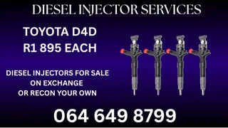 Toyota D4d Diesel Injectors For Sale Or Recon Your Own