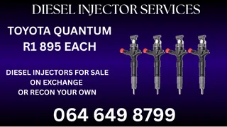 Toyota Fortuner Diesel Injectors For Sale Or Recon Your Own Copper Washers And Warranty Included