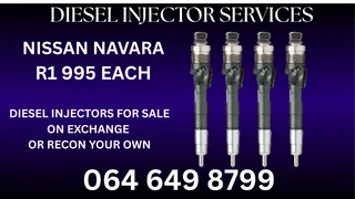 Nissan Navara Diesel Injectors With Washers For Sale Or Recon Your Own Warranty Included