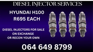 Hyundai H100 Diesel Injectors For Sale On Exchange Or Recon Your Own 6 Months Warranty Included