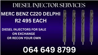 Merc Benz C220 Delphi Diesel Injectors For Sale Or Recon Your Own